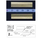 Mini World MW0001 - 1/32, 1/48, 1/72 Continuous piano hinges ( 2 pieces ) new