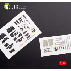 Us Stock Kelik K48013 - 1/48 Scale F-82 Twin Mustang Interior 3d Decals For Modelsvit Kit