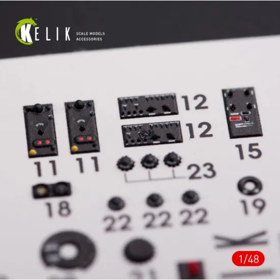 Us Stock Kelik K48013 - 1/48 Scale F-82 Twin Mustang Interior 3d Decals For Modelsvit Kit