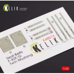 Us Stock Kelik K48013 - 1/48 Scale F-82 Twin Mustang Interior 3d Decals For Modelsvit Kit