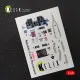 Kelik K48014 - 1/48 P-47M Thunderbolt interior 3D decals for Tamiya kit