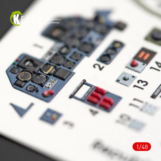 Kelik K48014 - 1/48 P-47M Thunderbolt interior 3D decals for Tamiya kit