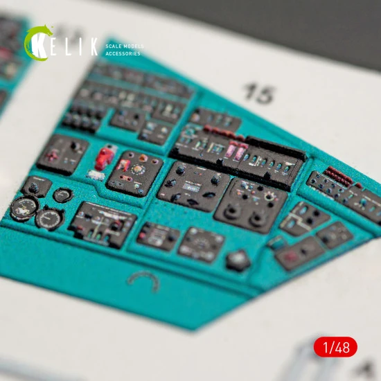 Kelik K48023 - 1/48 MI-24V interior 3D decals for scale model kit