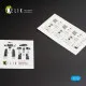 Kelik K72008 - 1/72 F-4E Phantom II interior 3D decals for FineMolds kit