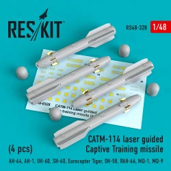 Reskit RS48-0328 - 1/48 CATM-114 laser guided Captive Training missiles (4 pcs)