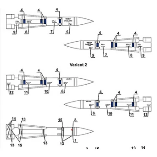 Foxbot 72-065 - 1/72 Missile AIM-54A Phoenix Stencils, scale model kit