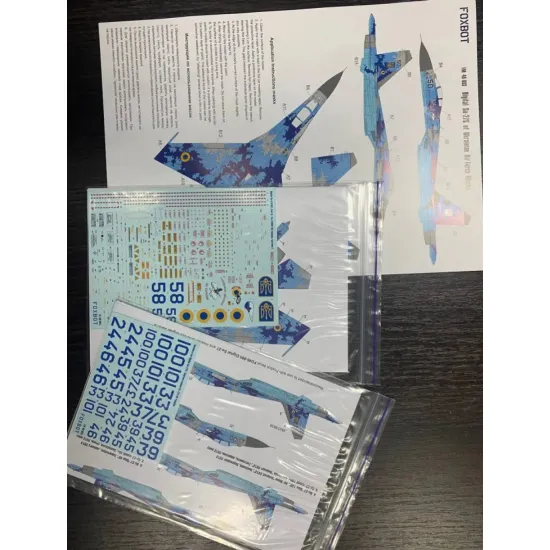 Us Stock Foxbot 48-085t 1/48 Sukhoi Su-27p Part 2 Ukranian Air Forces, Digital Camouflage