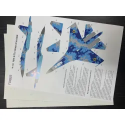 Us Stock Foxbot 48-085t 1/48 Sukhoi Su-27p Part 2 Ukranian Air Forces, Digital Camouflage