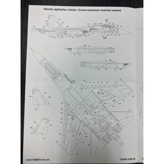 Foxbot 32-033 - 1/32 Sukhoi Su-27PM1, Ukranian Air Forces, digital camouflage