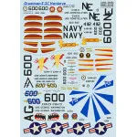Print Scale 72-433 - 1/72 Grumman E-2C Hawkeye Part-2, Aircraft wet decal