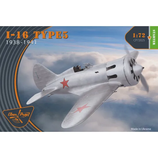 Clear Prop CP72025 - 1/72 I-16 type 5 (1938-1941), scale model kit