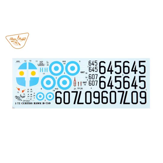 Clear Prop CP72021 - 1/72 H-75O Hawk, STARTER KIT, scale model kit