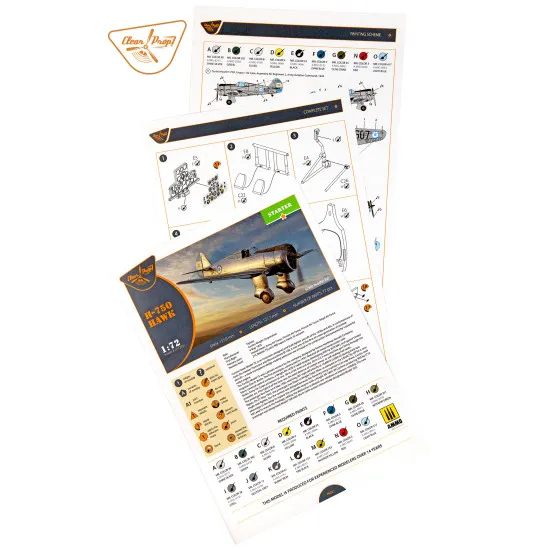 Clear Prop CP72021 - 1/72 H-75O Hawk, STARTER KIT, scale model kit