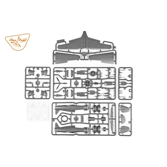 Clear Prop CP72021 - 1/72 H-75O Hawk, STARTER KIT, scale model kit