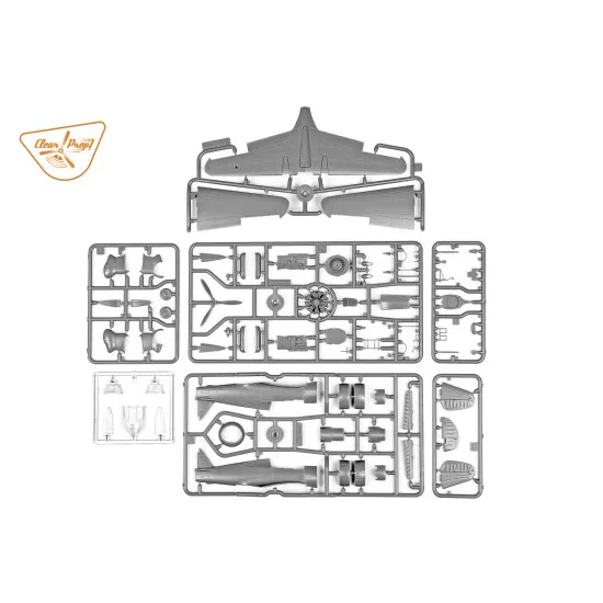 Clear Prop CP72021 - 1/72 H-75O Hawk, STARTER KIT, scale model kit