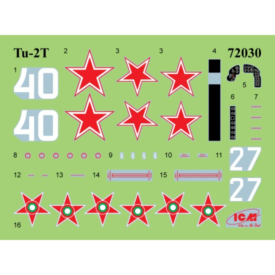 ICM 72030 - 1/72 Tu-2T. Soviet torpedo aircraft, scale plastic model kit