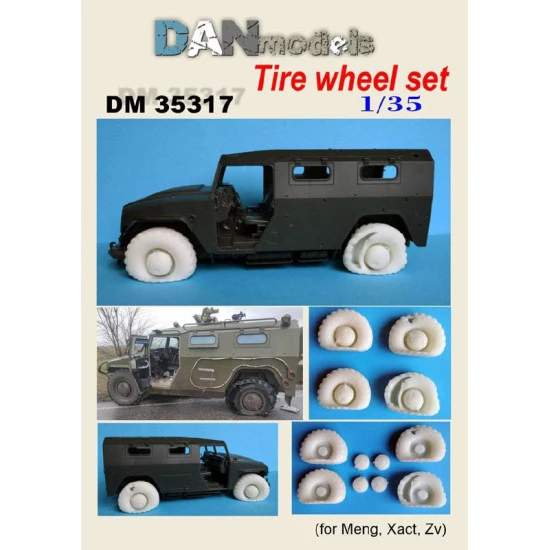 Dan Models 35317 - 1/35 Tire wheel set for Tiger (for Meng, Zvezda, Xact) Dan Models 35317 - 1/35 Tire wheel set for Tiger (for Meng, Zvezda, Xact)