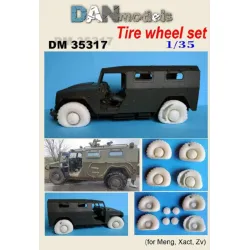 Us Stock Dan Models 35317 - 1/35 Tire Wheel Set For Tiger For Meng, Zvezda, Xact