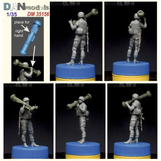 Us Stock Dan Models 35156 1/35 - Ukrainian Soldier With Javelin Fgm-148. Panzer Hunter. War 2022