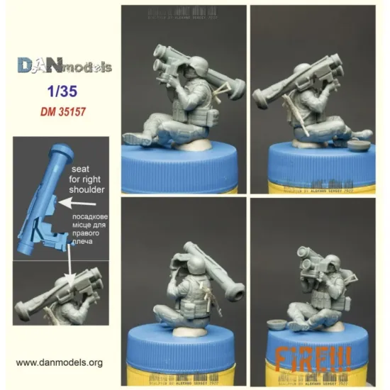 Us Stock Dan Models 35157 1/35 - Ukrainian Soldier With Javelin Fgm-148. Fire. War 2022