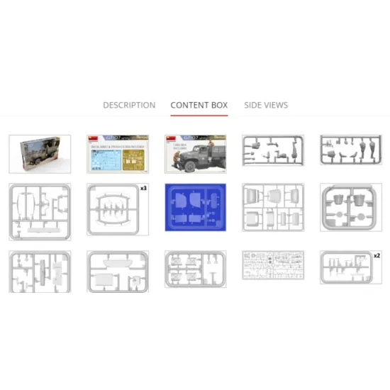 Us Stock Miniart 35386 - 1/35 G7107 1.5t 4x4 Cargo Truck W/Wooden Body, 386x240x60