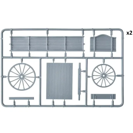Us Stock Miniart 38055 - 1/35 European Agricultural Tractor With Cart Scale Model Kit
