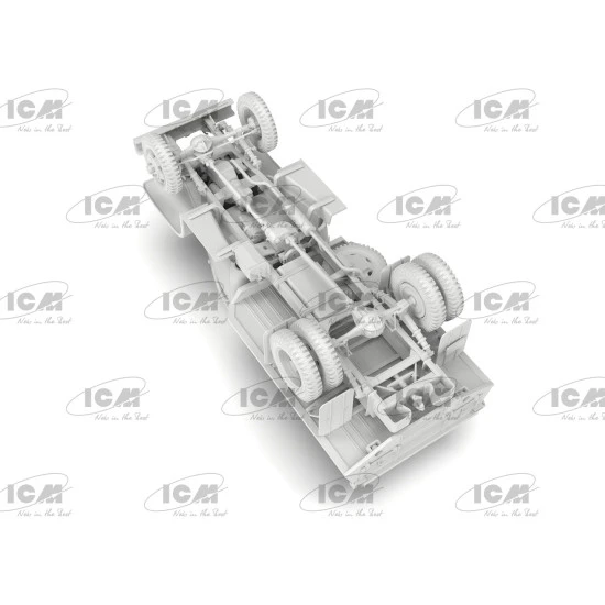 ICM 35598 - 1/35 G7107 Truck USA, scale plastic model kit (size: 77x164 mm)