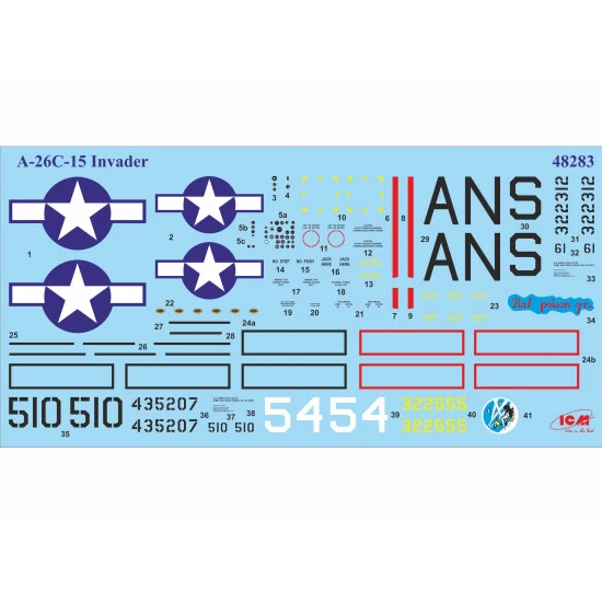 ICM 48288 - 1/48 A-26C-15 Invader with pilots and ground personnel, scale plastic model kit