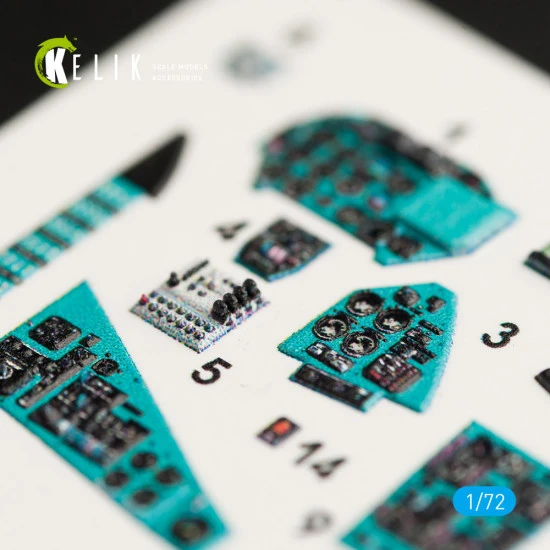 Kelik K72009 - 1/72 MI-24P interior 3D decals for Zvezda scale model kit