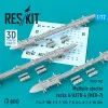 Reskit RS72-0341 - 1/72 Multiple ejector racks A/A37B-6 (MER-7) (3 pcs) (F-4, F-100, F-5, F-105, F-8, A-4, A-7, A-10, Kfir) (1/72)