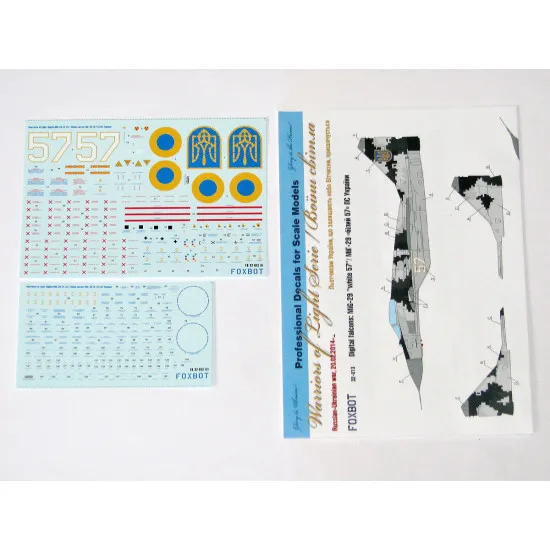Foxbot 32-013 - 1/32 Digital falcons MiG-29 (9-13) Ukrainian Air Forces decal