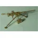 Browning, M2 Cal .50 Heavy Barrel, Flexible Mount Tripod machine gun Brass 1/72 Mini World 7217