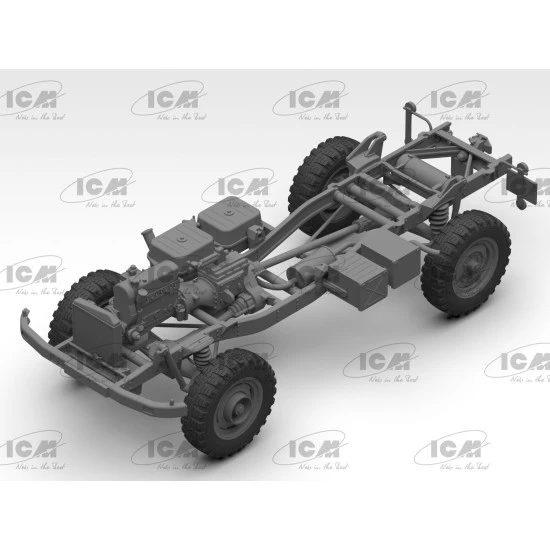 ICM 35135 - 1/35 Unimog S 404 German military vehicle, scale model