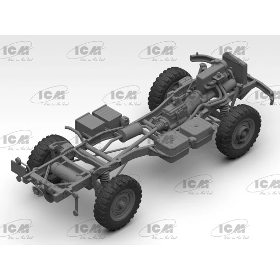 ICM 35135 - 1/35 Unimog S 404 German military vehicle, scale model