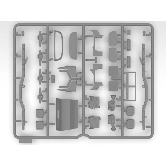 ICM 35135 - 1/35 Unimog S 404 German military vehicle, scale model