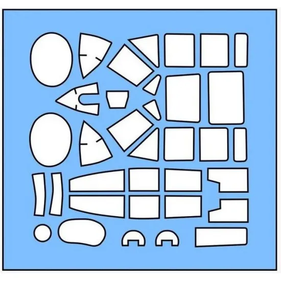 Dan Models 48122 - 1/48 Painting Masks for Petlyakov Pe-2 scale model kit