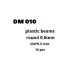 Dan Models 010 - Plastic profile bar 250 x 0.5 mm (10 pcs)