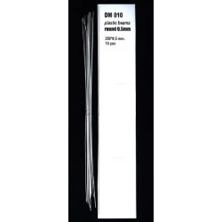 Dan Models 010 - Plastic profile bar 250 x 0.5 mm (10 pcs)