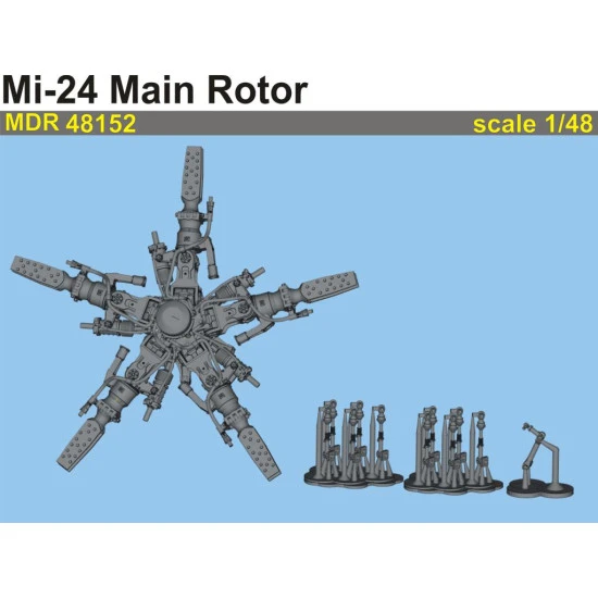 Metallic Details MDR48152 - 1/48 Mi-24. Main rotor, 3D-printed, scale model