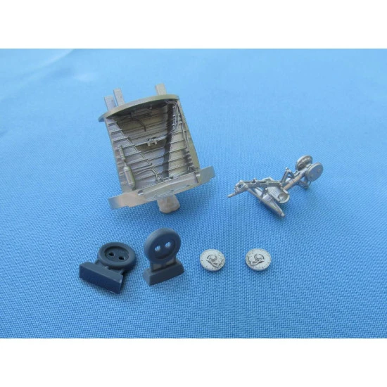 Metallic Details MDR48158 - 1/48 U-2A/C. Landing gears (AFV Club), 3D-printed