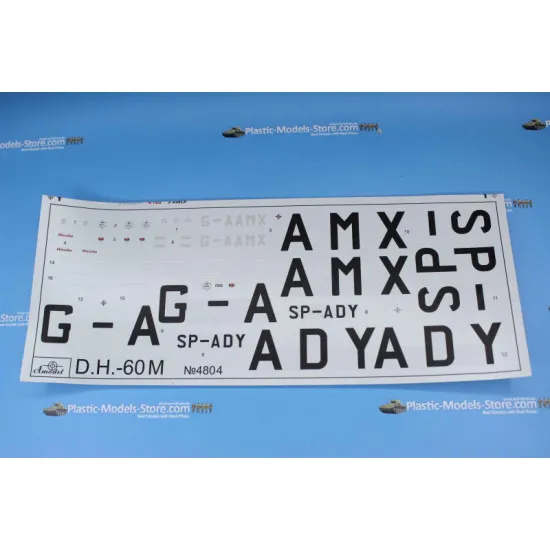 de Havilland DH.60M Metal Moth (de Havilland Canada) 1/48 AMODEL 4804