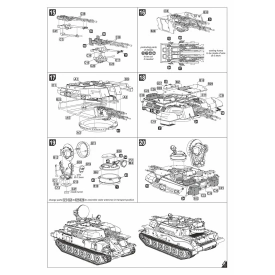 Armory AR-72443 - 1/72 ZSU-23-4V1 Shilka mod.1970, Soviet AA SPG, scale model