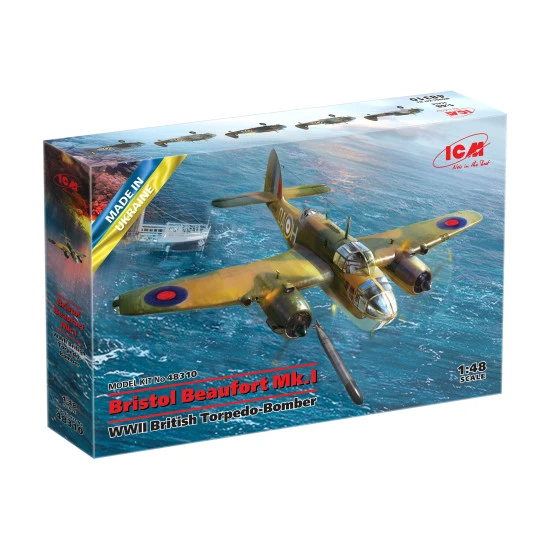 ICM 48310 - 1/48 - Bristol Beaufort Mk.I WWII British torpedo bomber
