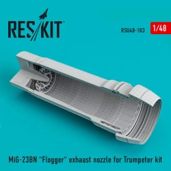Reskit RSU48-0183 - 1/48 MiG-23BN Flogger exhaust nozzle for Trumpeter kit