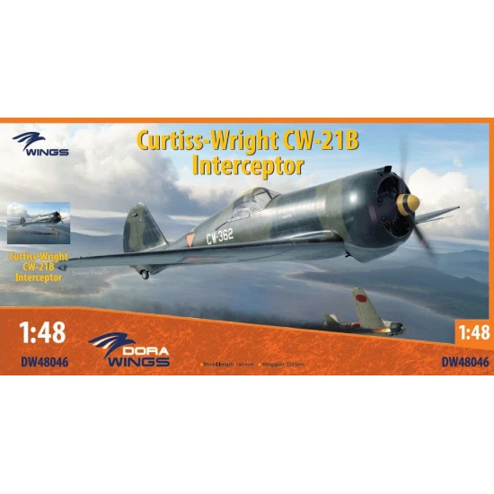 Dora Wings 48046 - 1/48 - Curtiss-Wright CW-21B Interceptor, scale plastic kit
