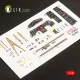 Kelik K48029 - 1/48F-104G Starfighter early type interior 3D decals Hasegawa