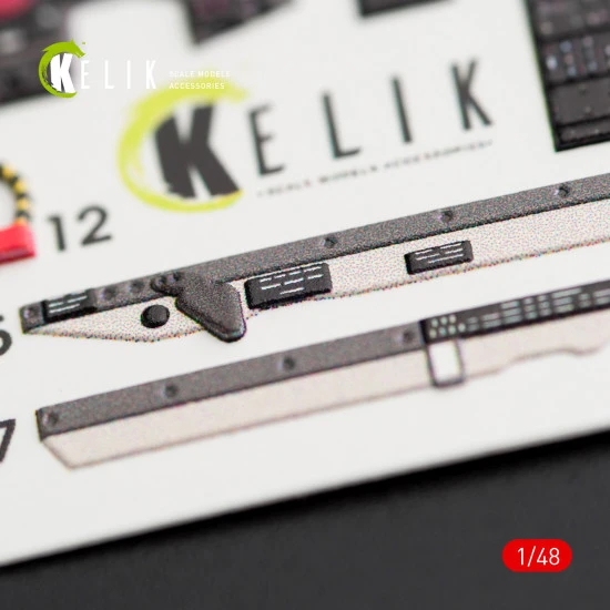 Kelik K48032 - 1/48 F-104G Starfighter late type interior 3D decals Hasegawa