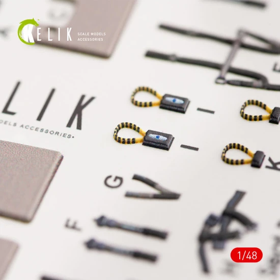 Kelik K48036 - 1/48 EA-18G Growler interior 3D decals for MENG model kit