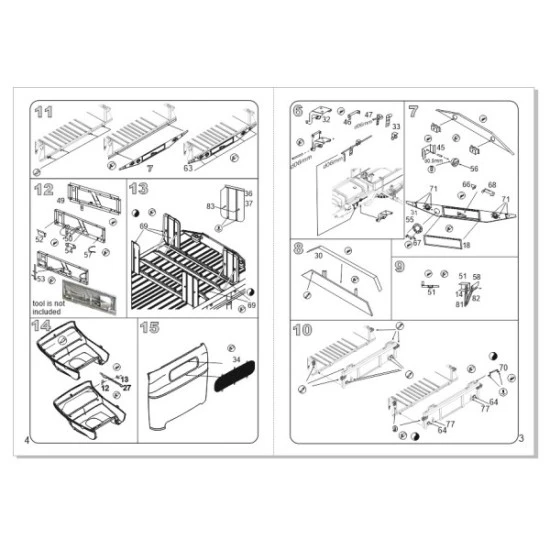 Vmodels 35078 - 1/35 G7107 World War 2 Army Truck, photo-etched board