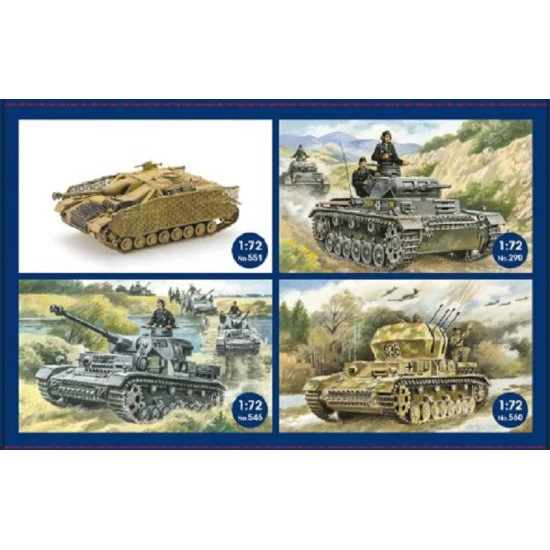 Unimodel 555 - 1/72 Panzer IV mit 7.5 cm KwK L/70 mit Schmalturn scale model kit
